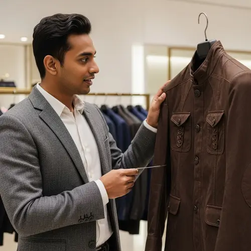 Luxurious Brown Jacket for Men | Quality Fabrication & Style