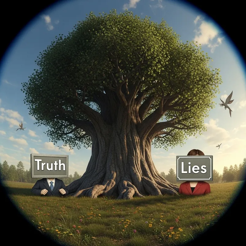 Surrealist Grandeur: Truth and Lies Personified Surrealist Grandeur: Truth and Lies Personified