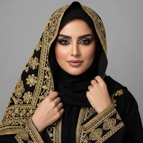 Detailed Portrait of a Beautiful Saudi Woman