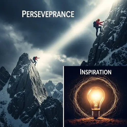 Perseverance and Inspiration: Climbing Mountains and Bright Ideas