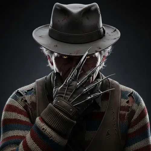 Kevin Bacon as Freddy Krueger | Hyper-Realistic Illustration