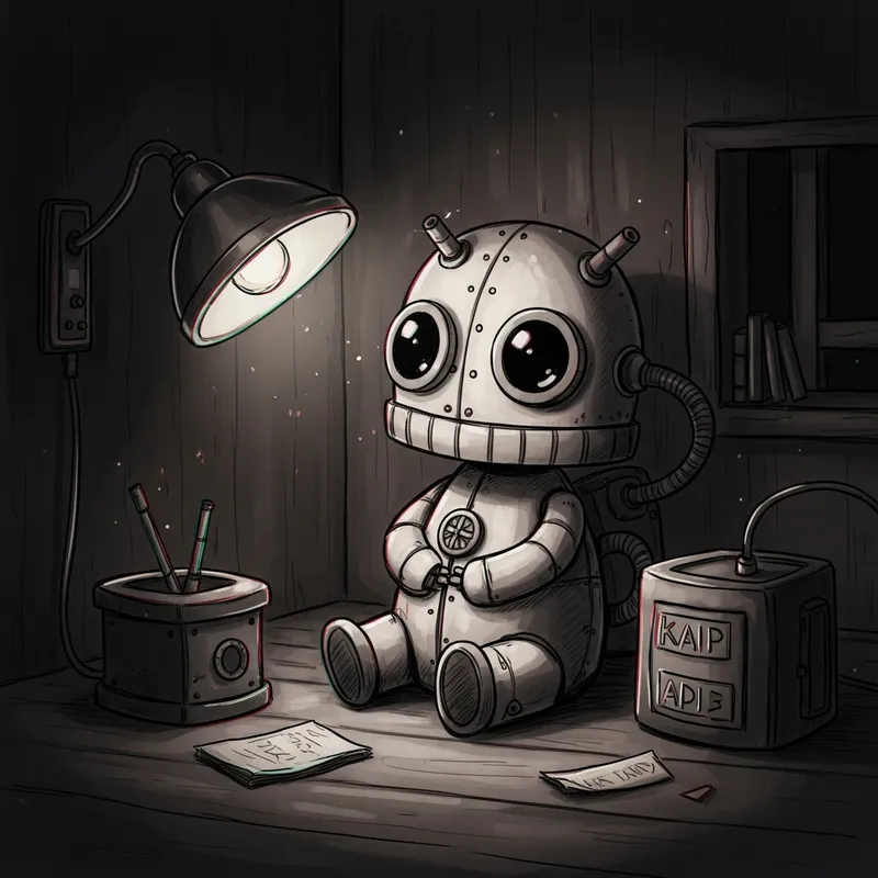 Adorable Steampunk Mechanical Entity in Distress