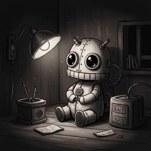 Adorable Steampunk Mechanical Entity in Distress