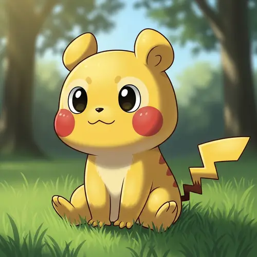 Realistic Pikachu: Adorable Electric-Type Creature