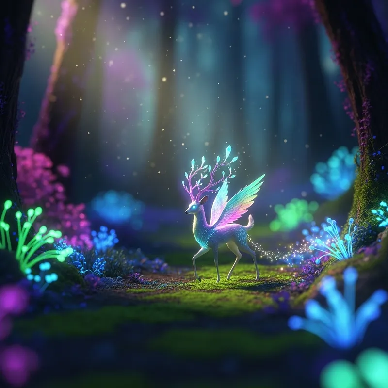 Mystical Forest Enchantment | Graceful Ethereal Creature