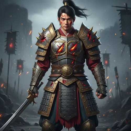 Courageous East Asian Male Fighter | Warrior Story