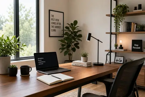 Modern Minimalist Home Office Setup for Productivity