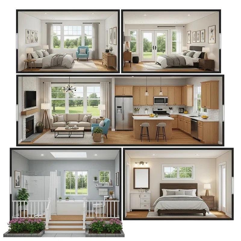 Spacious One-Story House Design | Luxurious & Well-Appointed Interiors