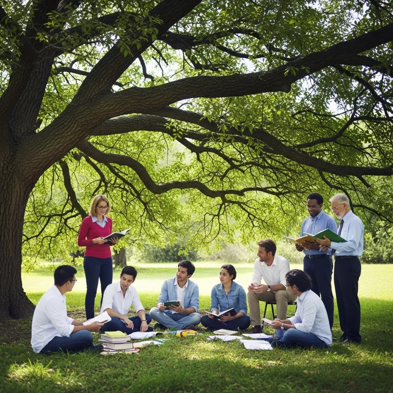 Teachers Under a Tree: Nature-Inspired Learning