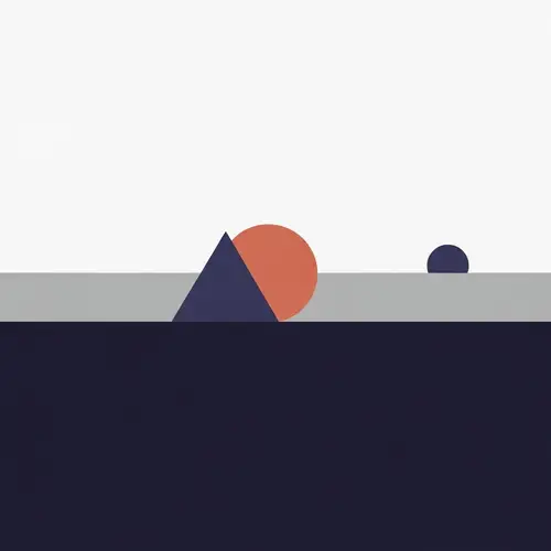 Minimalist Digital Vector Design | Simple Shapes & Colors