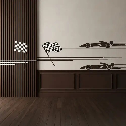 Elegant Italian Style Interior with Racing Elements