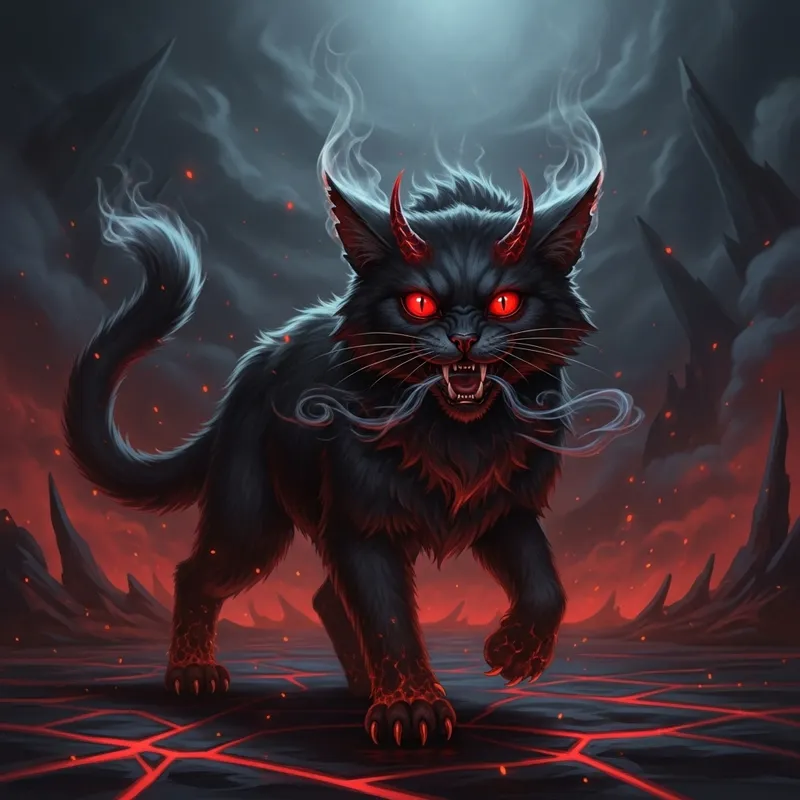 Demonic Cat - Sinister Feline Image