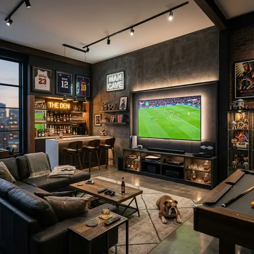 Stylish Man Cave Interior Design Ideas