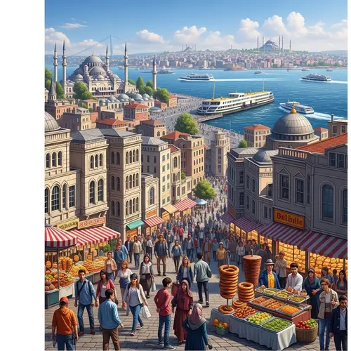 Vibrant Istanbul: Diverse City Life, Historic Buildings & Bosphorus Views