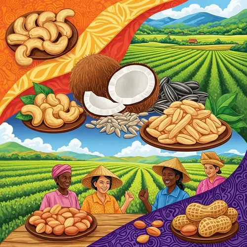 Vibrant Illustration of Indonesian Snacks | Culinary Treasures