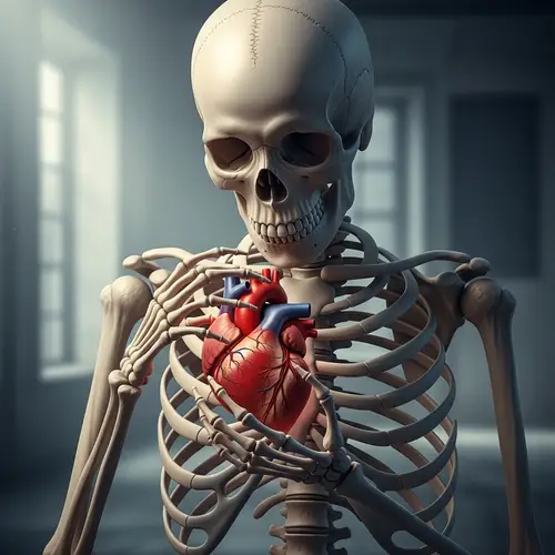 Realistic Skeleton Holding Human Heart | Discovering Lost Memories