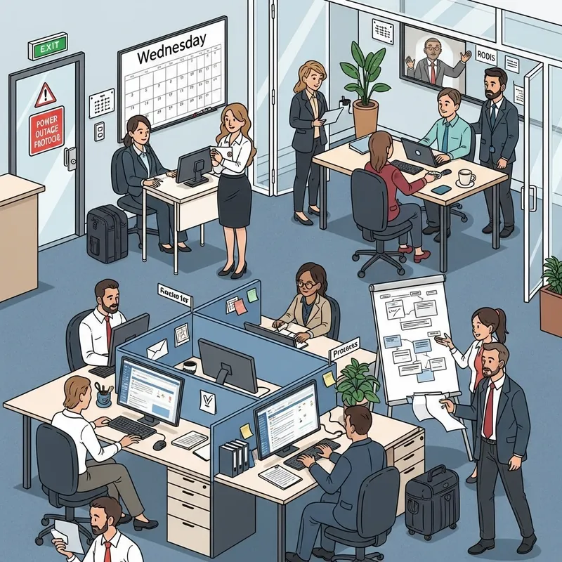 Efficient Office Environment: Timely Procedures & Professionalism Illustrated