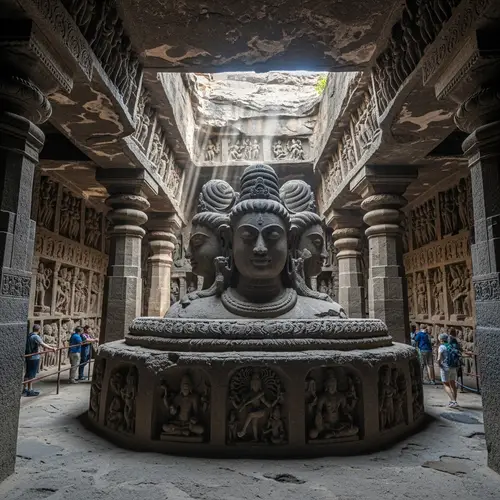 Explore Elephanta Caves: Ancient Rock-Cut Temples & Lord Shiva Sculpture