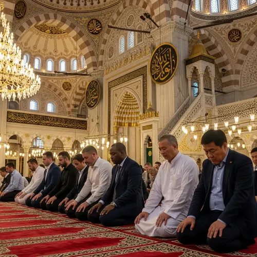 Architectural Beauty and Cultural Diversity in a Beautiful Mosque