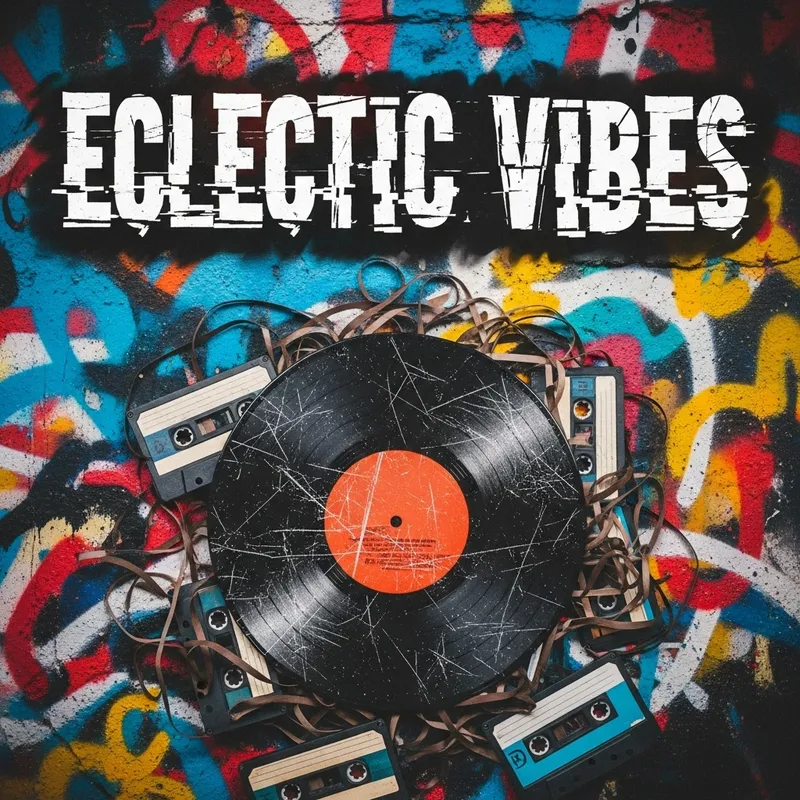Grungy Alternative Music Album Cover | Eclectic Vibes