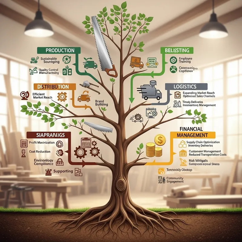 Goal Tree for Wood Processing Plant - ZED Economic Management
