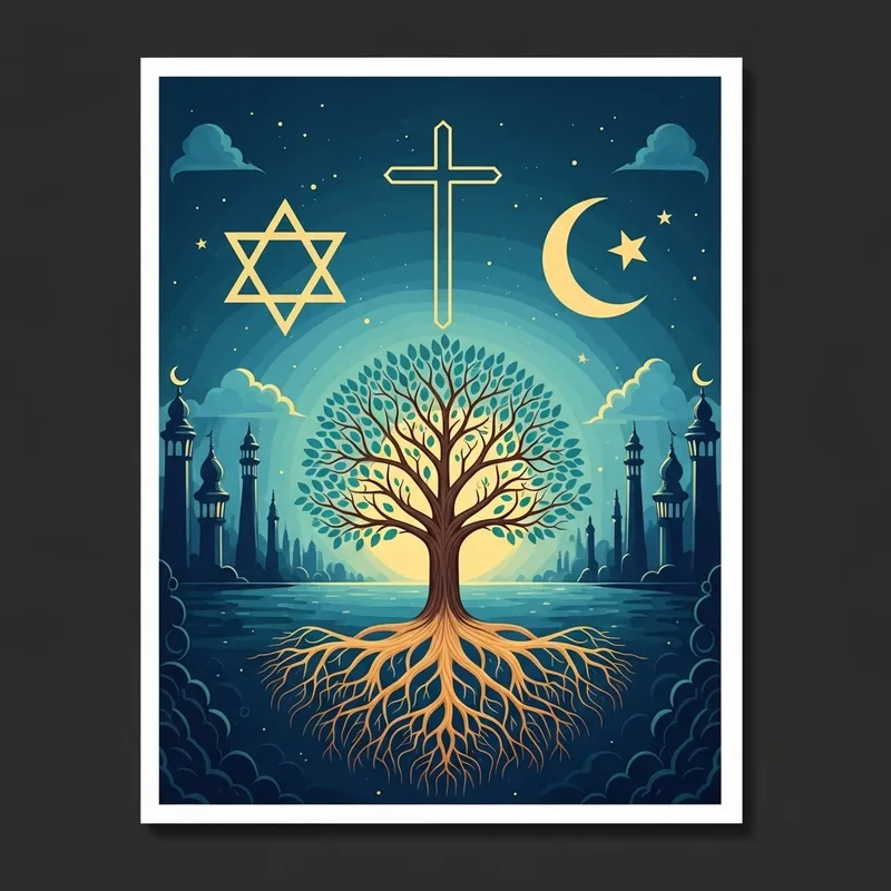 Commonalities Among Judaism, Christianity, and Islam - Digital Poster Commonalities Among Judaism, Christianity, and Islam - Digital Poster