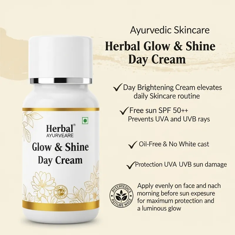Herbal Glow and Shine Day Cream SPF 50++ with UVA and UVB Protection
