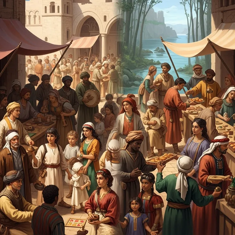 Ancient vs Tranquil: Cultural Diversity Scene