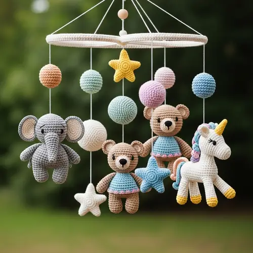 Handcrafted Crochet Baby Mobiles – Unique Designs