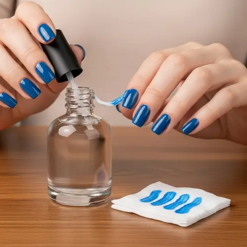 Blue Semi-Permanent Nail Polish Remover - Healthy Nail Care