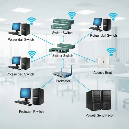 Office Computer Network Infrastructure Setup
