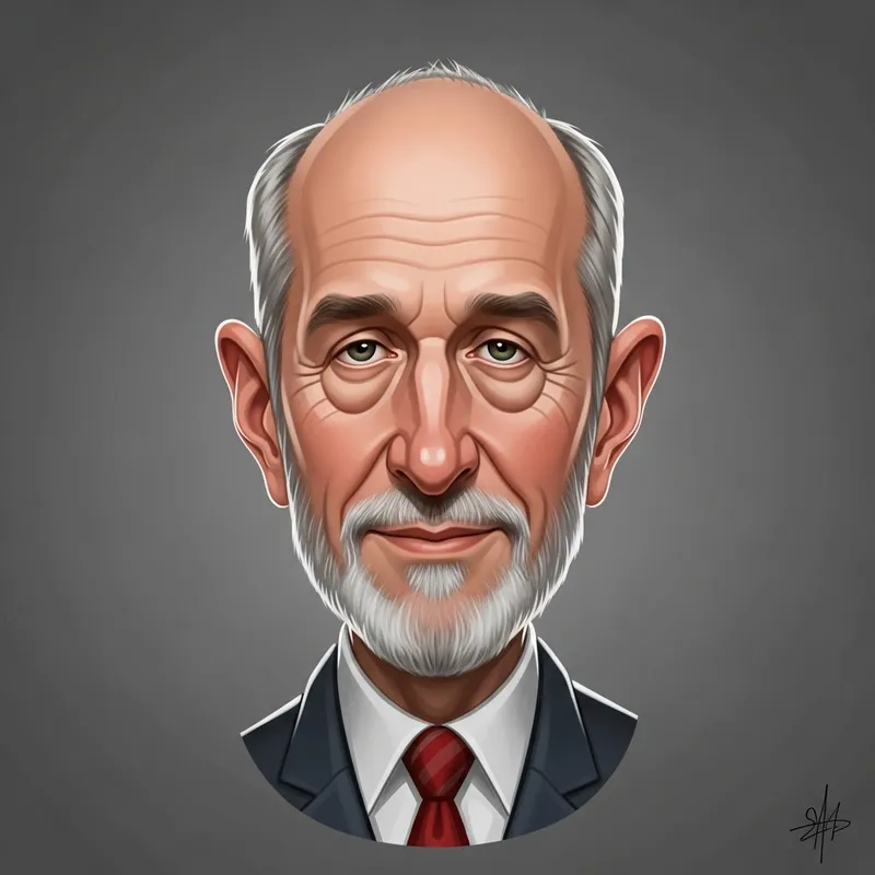 Character Design: 55-Year-Old Man with Baldness & Unique Facial Features