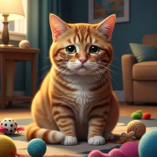 Heart-Wrenching Ginger Cat Crying | Emotional Pet Scene