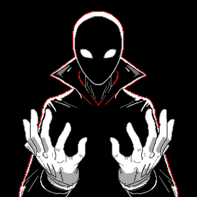 Mysterious Gaster | Enigmatic Gothic Video Game Character Mysterious Gaster | Enigmatic Gothic Video Game Character