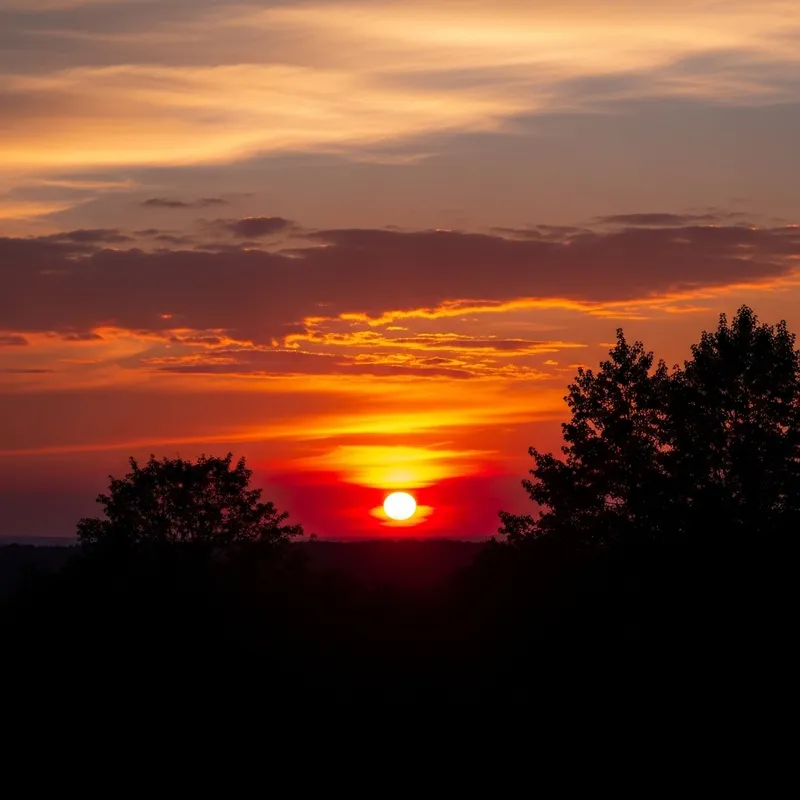 Vibrant Sunset Sky Photography