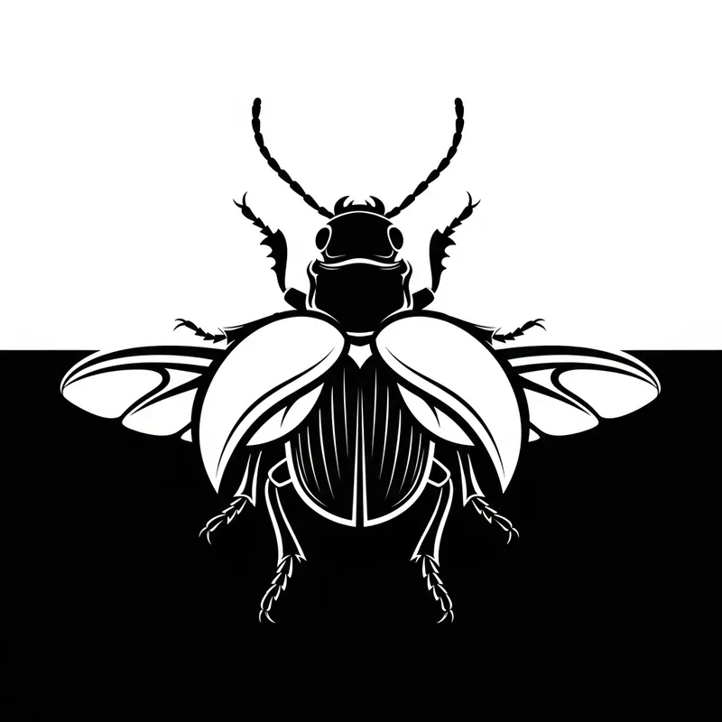 Detailed Beetle Logo Design | Nature Conservation