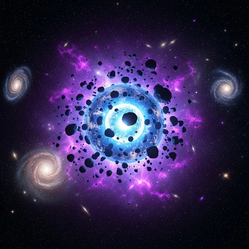 Expansive Universe with Exploding Earth Core