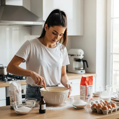 Baking a Cake in Modern Kitchen | Ariana Grande