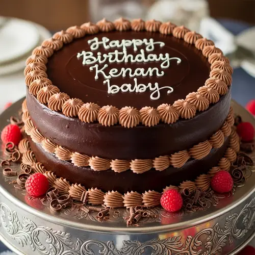 Happy Birthday Kenan Baby Chocolate Cake | Celebration Cake