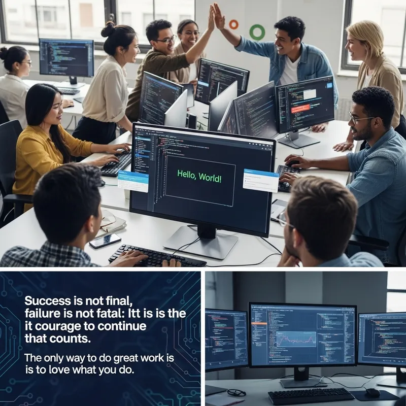 Dynamic & Modern Workspace: Inspiring Programming Scenes for Coders
