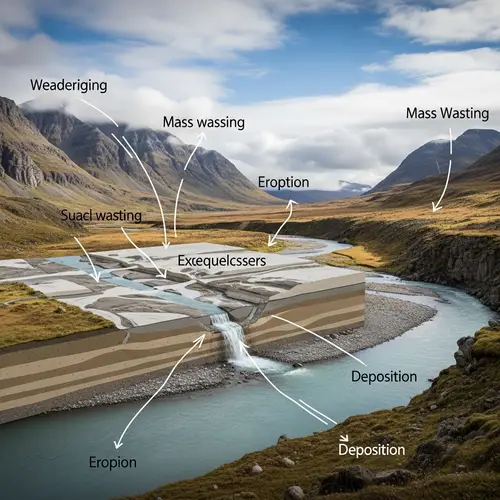 Exogenic Processes in Dynamic Landscape: Weathering, Mass Wasting, Erosion & Deposition