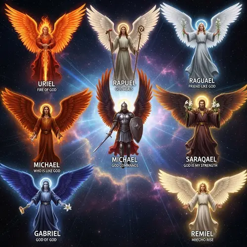 Archangels Illustration from First Book of Enoch