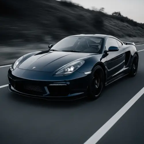 Dynamic Midnight Blue Sports Car Photography | Malte Müller Style