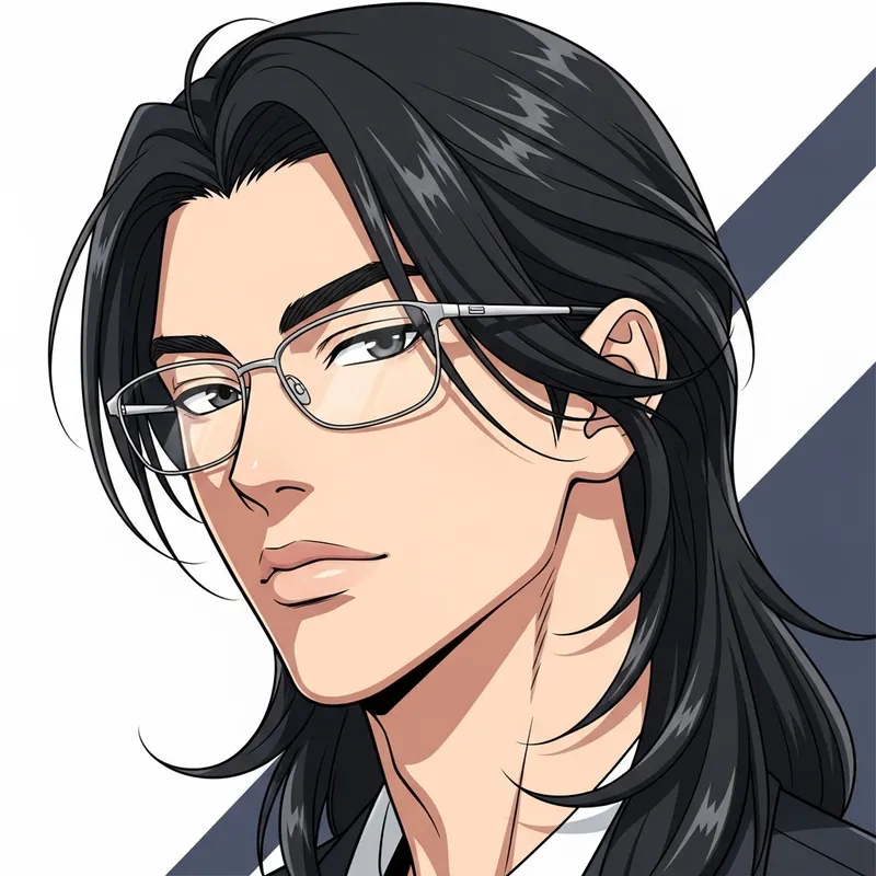 Anime Style East Asian Man Illustration