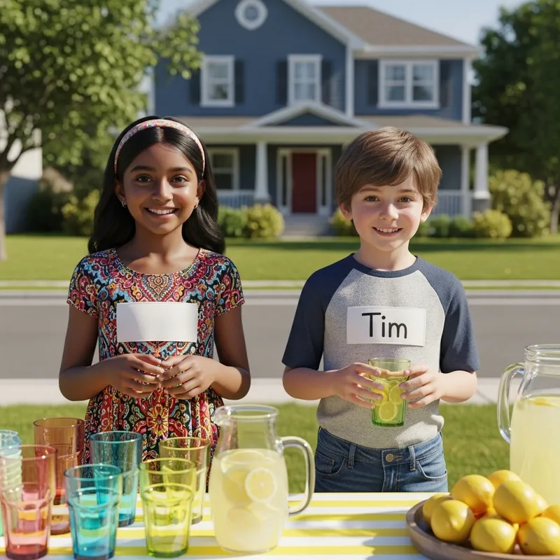 Lemonade Stand Fun: Sara & Tim's Summer Adventure