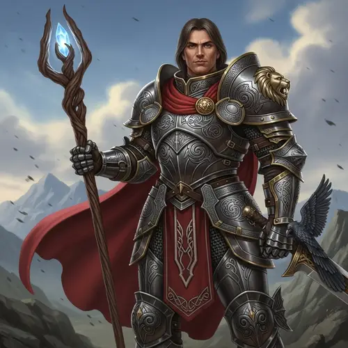 Vintage RPG Game Fantasy Character - Powerful & Charismatic Persona