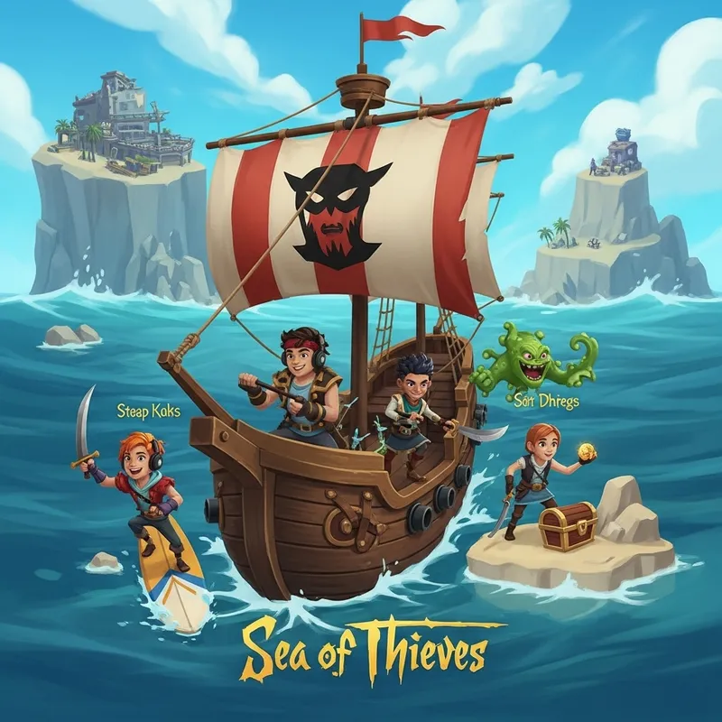 César the Streaming King in Sea of Thieves Adventure