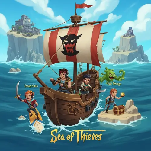 César the Streaming King in Sea of Thieves Adventure