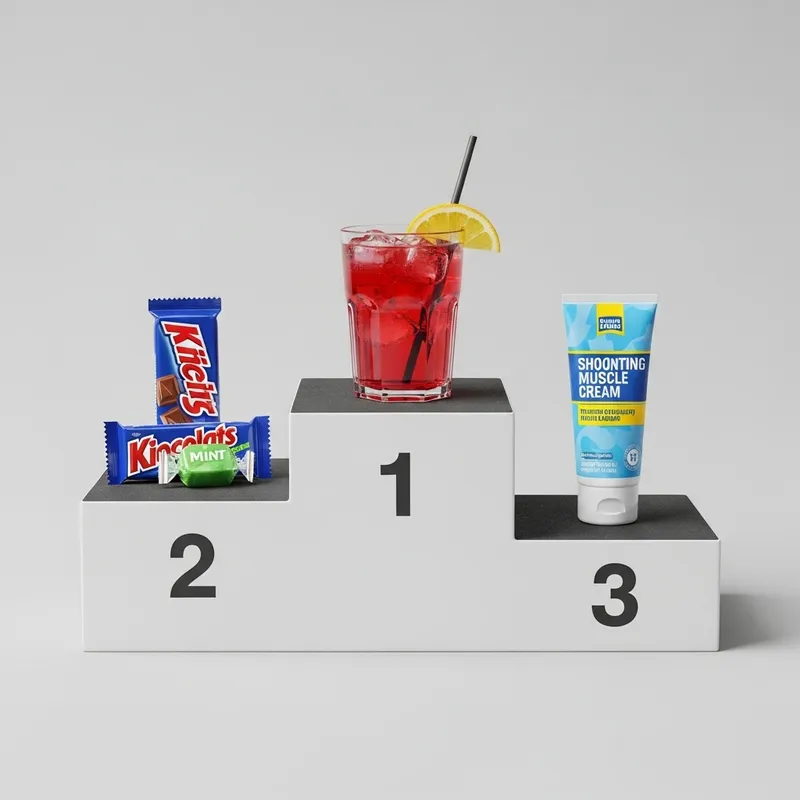Podium Prizes: Winners Get Chocolates, Mint Candy, Fruit Punch, Cream
