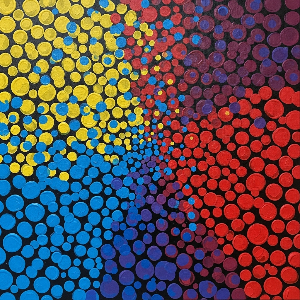 Yayoi Kusama Inspired Polka Dot Pattern | AI Art Generator